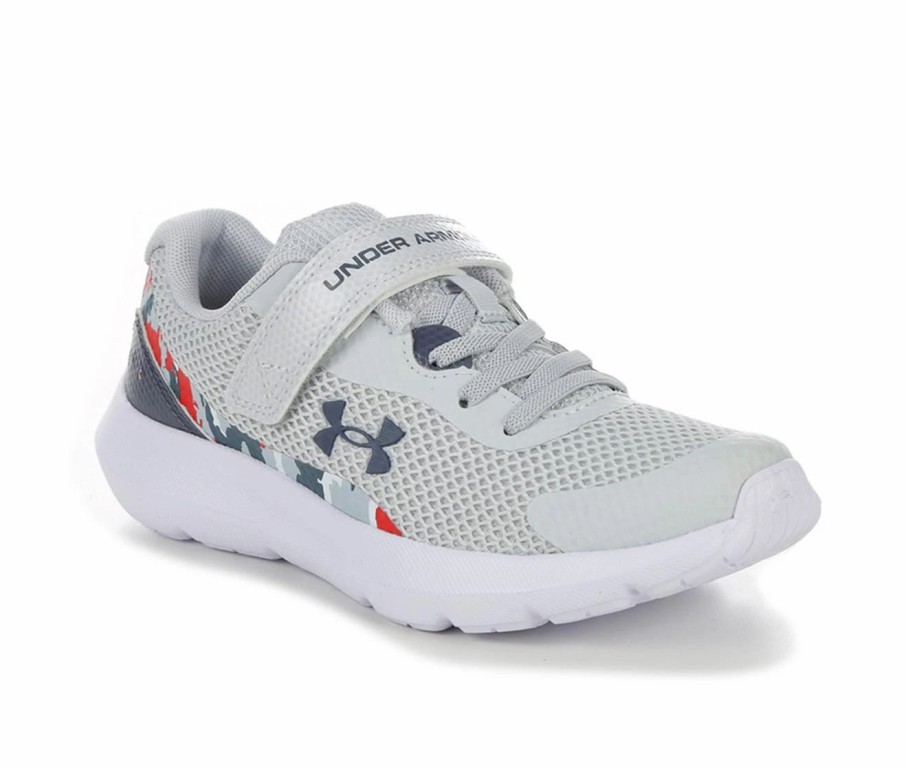 Athletic Shoes And Sneakers * | Boys' Under Armour Little Kid Surge 3 Print Running Shoes