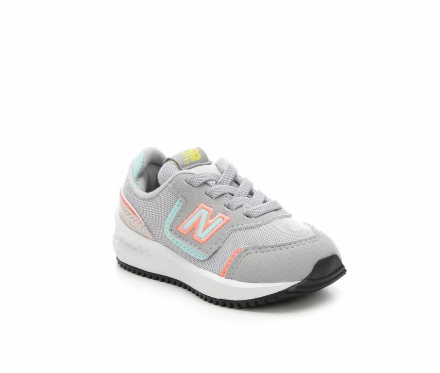 Running Shoes * | Girls' New Balance Infant & Toddler X70 Izx70Gh1 Slip-On Running Shoes