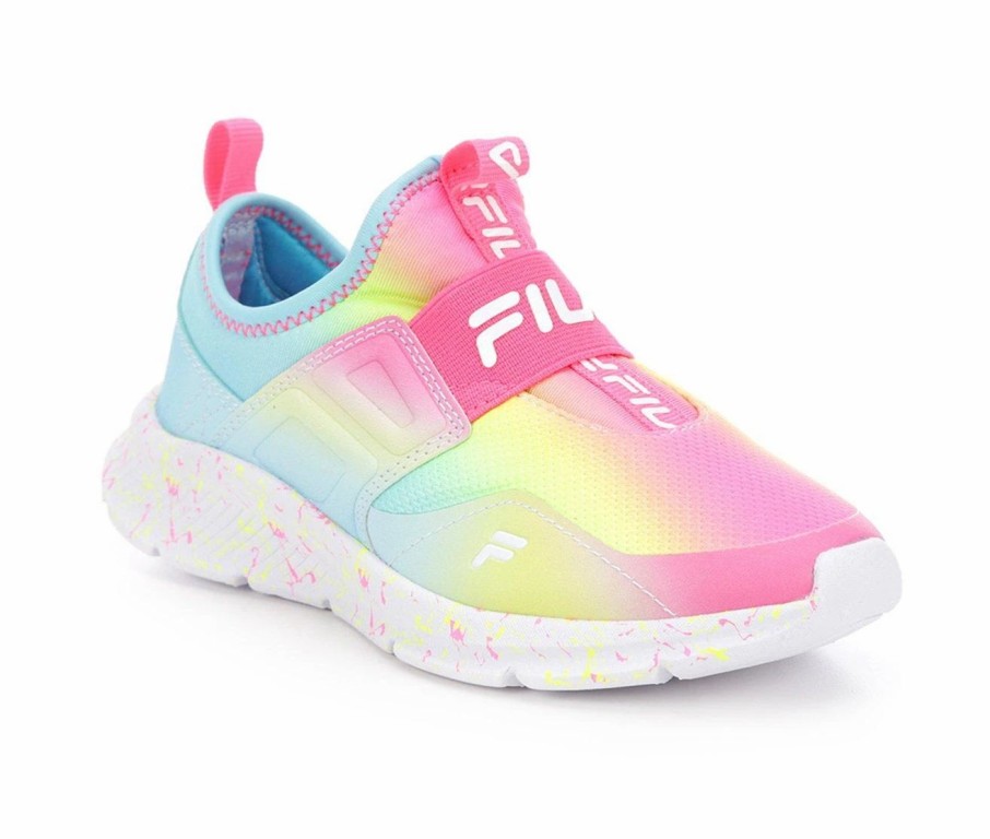 Running Shoes * | Girls' Fila Little Kid & Big Kid Landbuzzer Marble Running Shoes