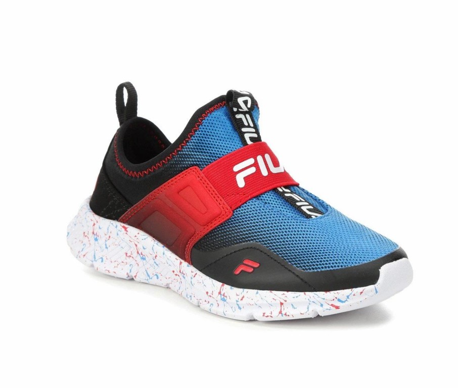 Athletic Shoes And Sneakers * | Boys' Fila Little Kid & Big Kid Landbuzzer Marble Slip-On Running Shoes