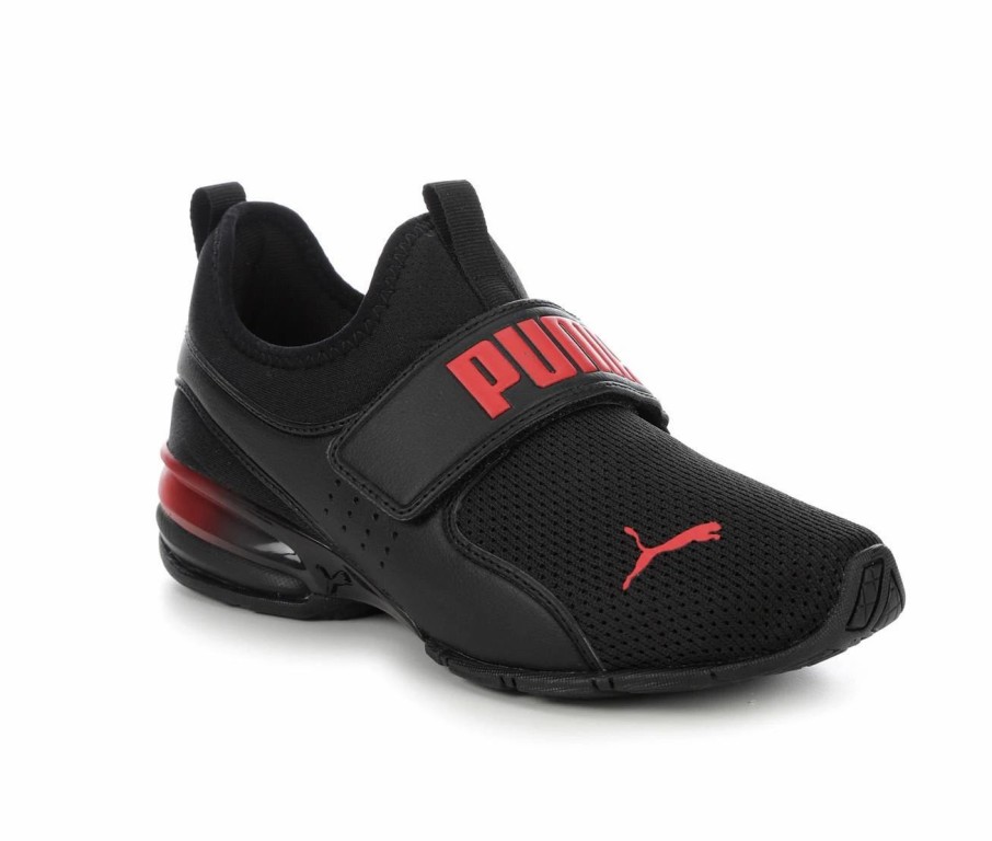 Athletic Shoes And Sneakers * | Boys' Puma Little Kid & Big Kid Axelion Faded Slip-On Running Shoes