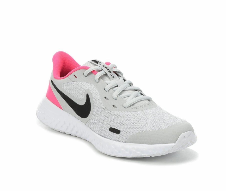 Running Shoes * | Girls' Nike Big Kid Revolution 5 Running Shoes