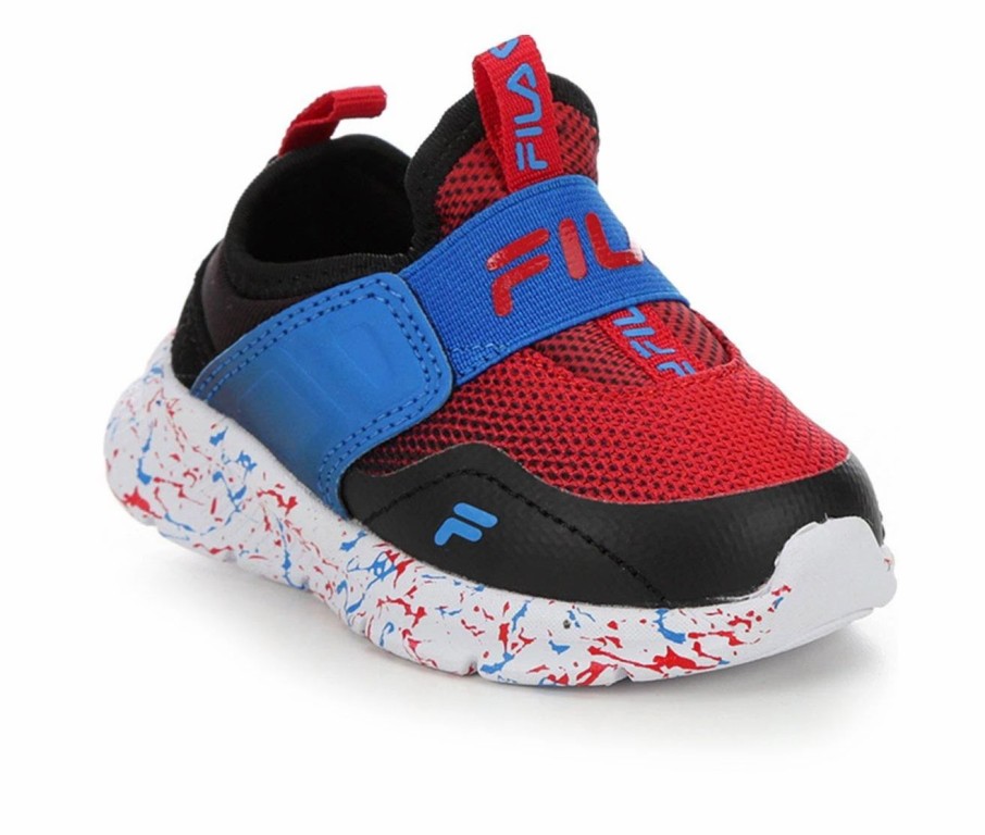 Athletic Shoes And Sneakers * | Boys' Fila Toddler Landbuzzer Marble Slip-On Running Shoes