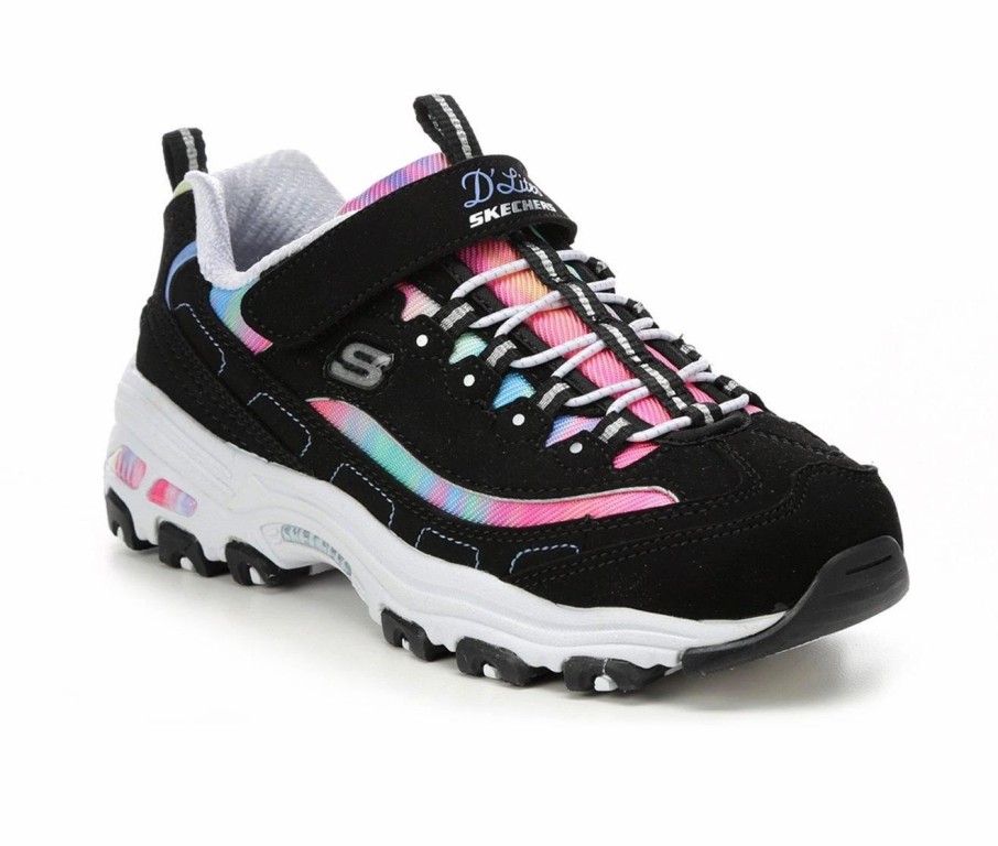 Running Shoes * | Girls' Skechers Little Kid & Big Kid D'Lites Strap Running Shoes